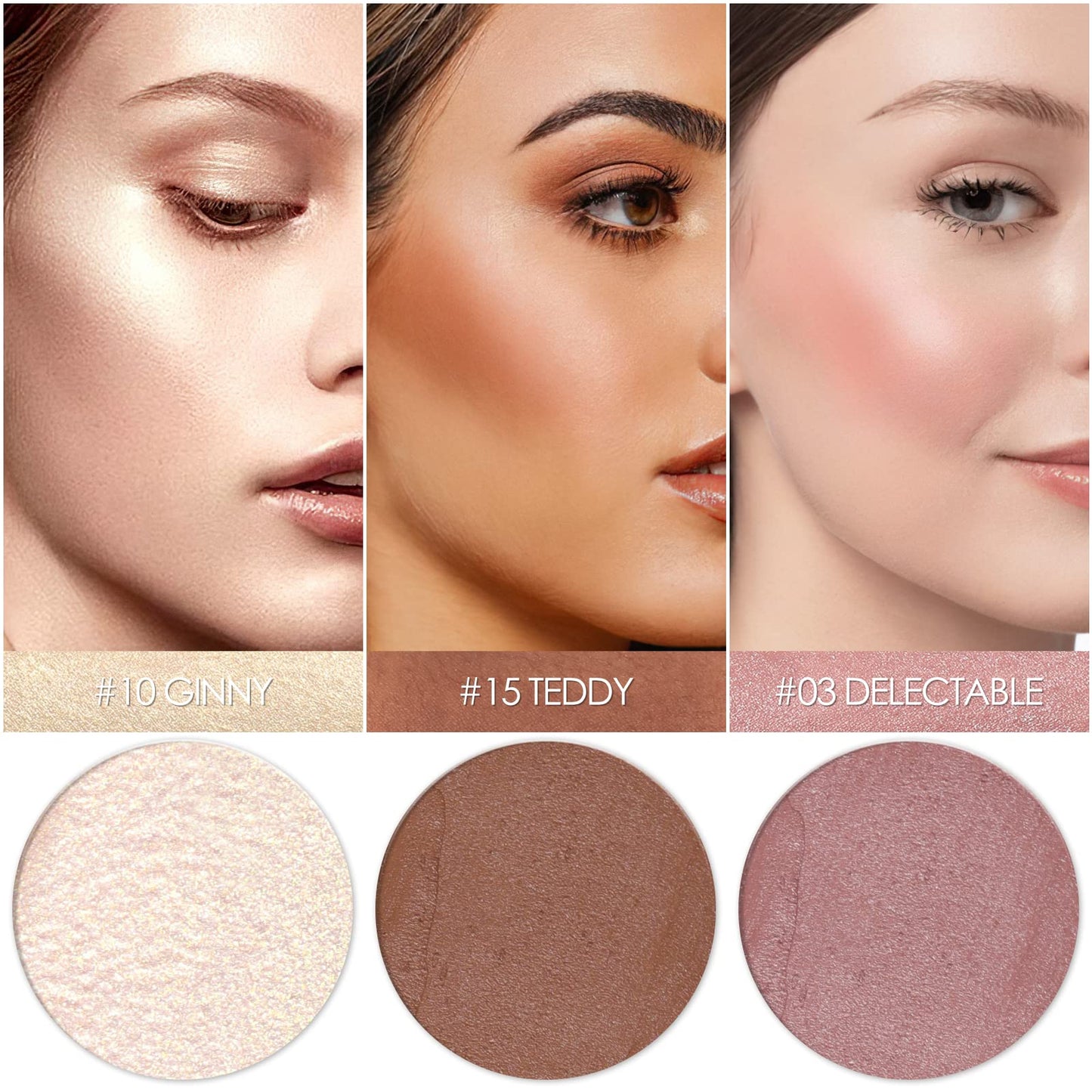 FALOCUTUS 3 Pcs NEUTRAL Contour Stick Set,Cream Blush & Highlighter Bronzer Pen,Long Lasting & Smooth Natural Face Contouring Illuminator,Professional Makeup Kit for All Skin - Maple Wellness Supplements