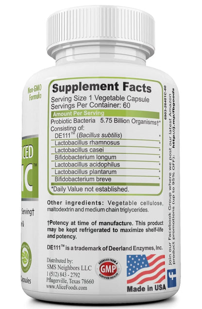 Fast Natural Bloating Relief - Bifidus Best Advanced Probiotic 60 Day + Kombucha Guide - Premium Probiotics for Men and Women - for Intestinal Problems, Bloating, Diarrhea, Gas, Bladder, UTI - Maple Wellness Supplements
