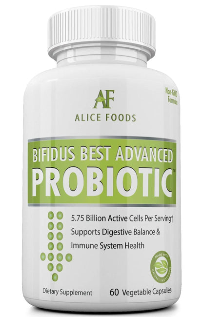 Fast Natural Bloating Relief - Bifidus Best Advanced Probiotic 60 Day + Kombucha Guide - Premium Probiotics for Men and Women - for Intestinal Problems, Bloating, Diarrhea, Gas, Bladder, UTI - Maple Wellness Supplements