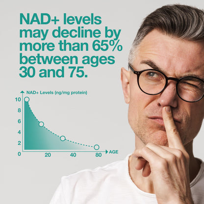 Feelgood Company NAD+ Supplement - Anti-Aging & Cellular Energy Support - Supports Energy, Cognitive Function & Cellular Health - 60 Capsules - NAD+ Precursor - Maple Wellness Supplements