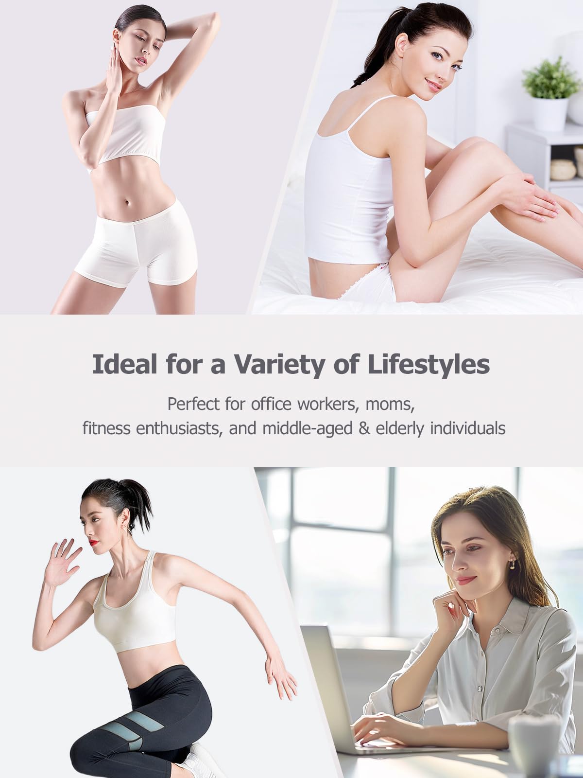 FEEOLA Lymphatic Drainage Massager & Cellulite Massage Tool, Helps Reduce Stretch Marks & Cellulite, for Legs, Arms & Belly, Body Sculpting Machine with Microcurrent, Light, Heat & Vibration - Maple Wellness Supplements