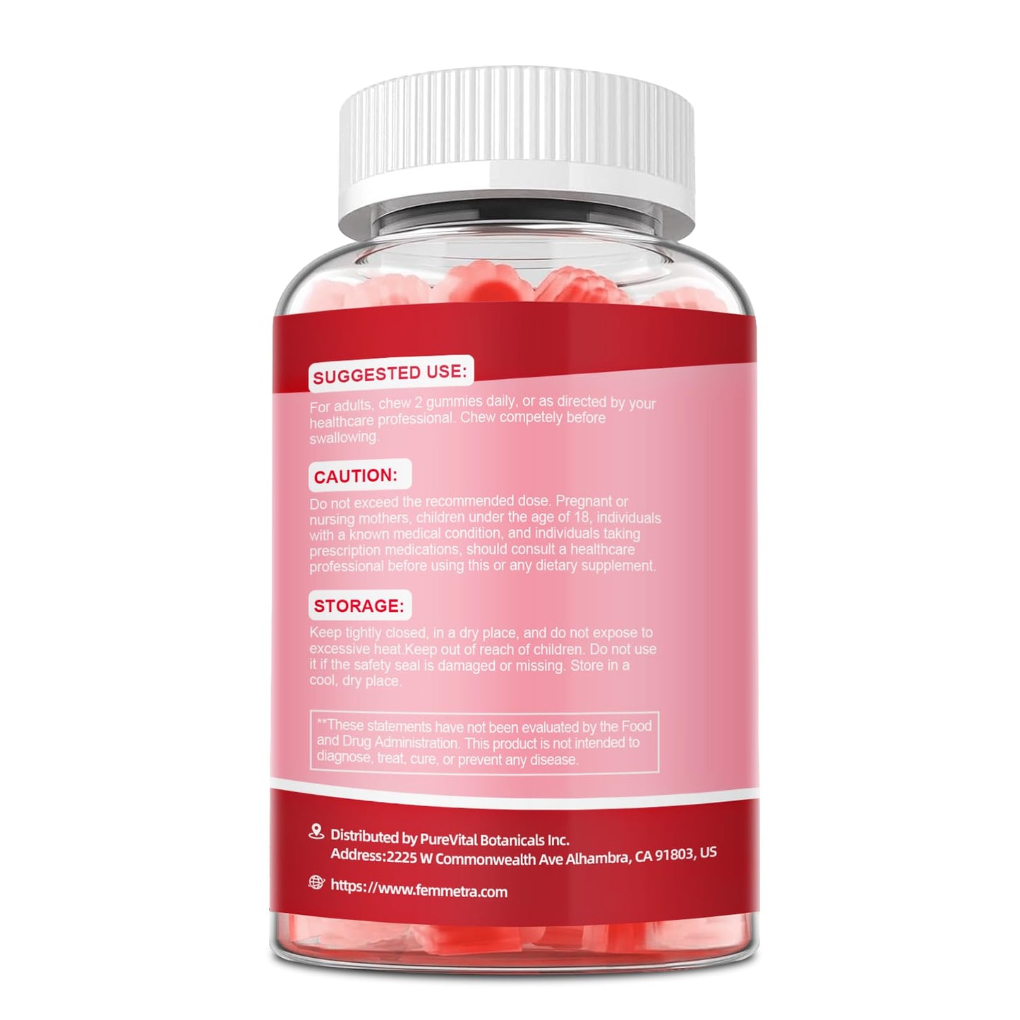 Femmetra 18-in-1 Probiotics for Women with Prebiotics - 200 Billion CFU with Digestive Enzyme, Cranberry, Kombucha - Sugar-Free Vaginal Gummies, - Maple Wellness Supplements