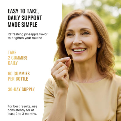 Femnergy Perimenopause Support Gummies for Women - Menopause Relief Estrogen & Hormone Balance Supplement with Black Cohosh Chasteberry Vitamins D3 B6 for Hot Flashes Night Sweats & Mood Swings - Maple Wellness Supplements