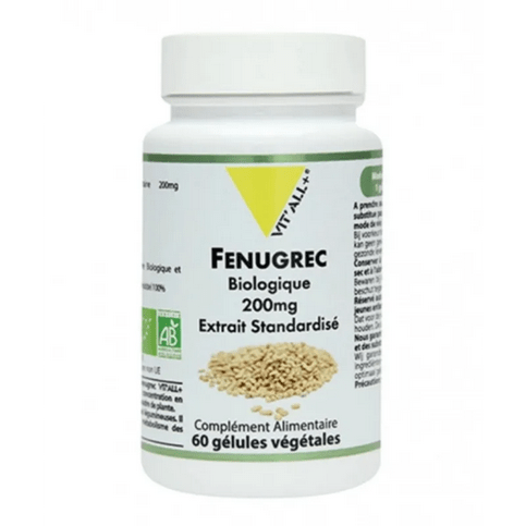 Fenugrec BIO Extrait standardisé 60 gélules VIT'ALL+ - Maple Wellness Supplements