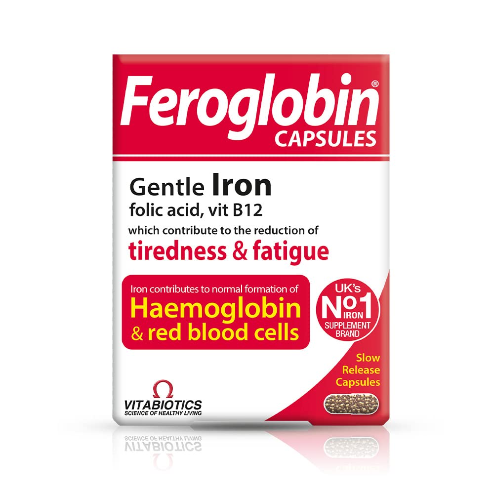 Feroglobin Iron Capsule Helps to reduce tiredness and fatigue - Maple Wellness Supplements