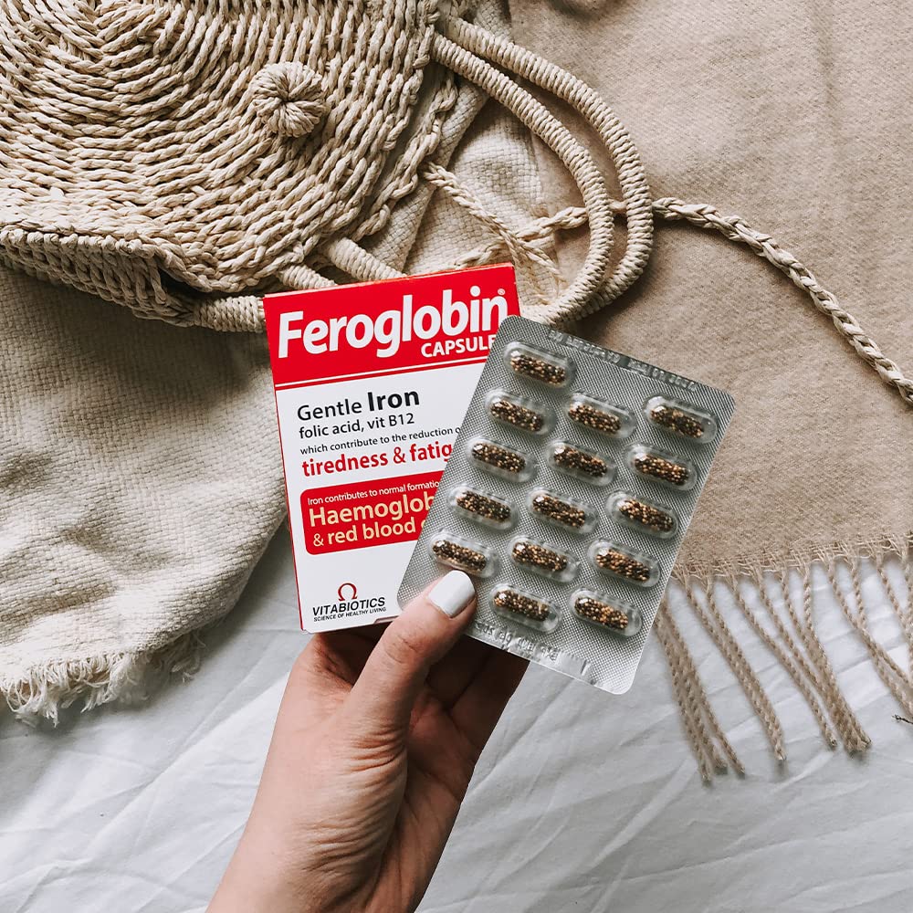 Feroglobin Iron Capsule Helps to reduce tiredness and fatigue - Maple Wellness Supplements