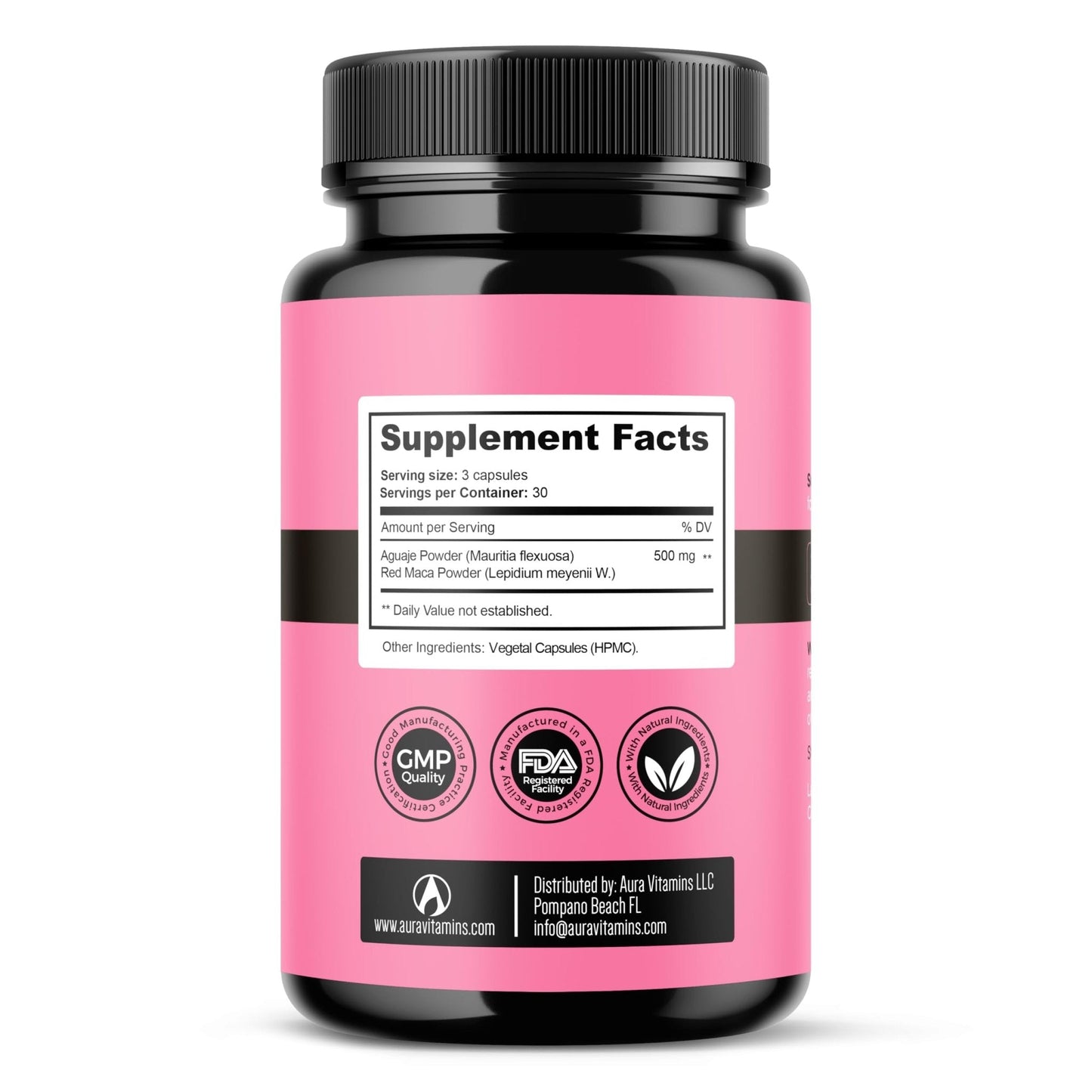 Fertili-t Female (90 Caps) Natural Fertility Support, Hormonal Balance & Prenatal Vitamins for Women, Conception Support, Natural Fertility Supplement with Aguaje & Red Maca (30-Day Supply) (1) - Maple Wellness Supplements