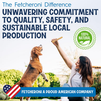 FETCHERONI 6" Collagen Sticks for Dogs – Low Odor Long-Lasting Bully Stick & Rawhide Alternative, Single Ingredient Beef Bone, High Protein Dental Treat, Vet Approved, Improves Joint Health – 5 Pack - Maple Wellness Supplements