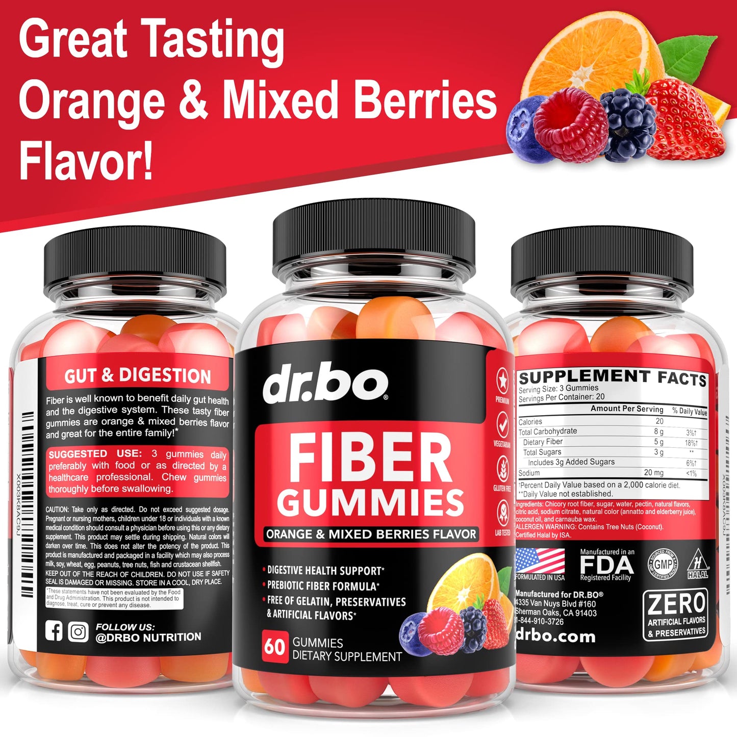 Fiber Gummies for Adults & Kids - Tasty Gummy Prebiotic Fiber Supplement for Max Digest - Maple Wellness Supplements