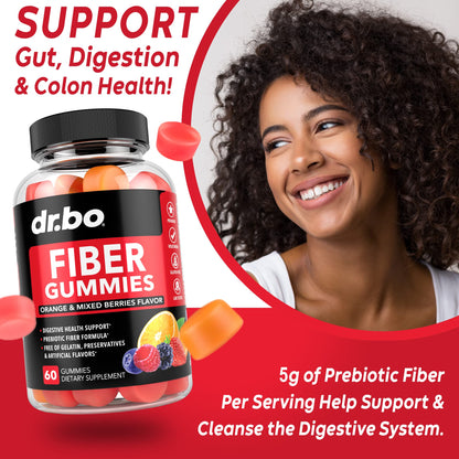 Fiber Gummies for Adults & Kids - Tasty Gummy Prebiotic Fiber Supplement, Max Digestive - Maple Wellness Supplements
