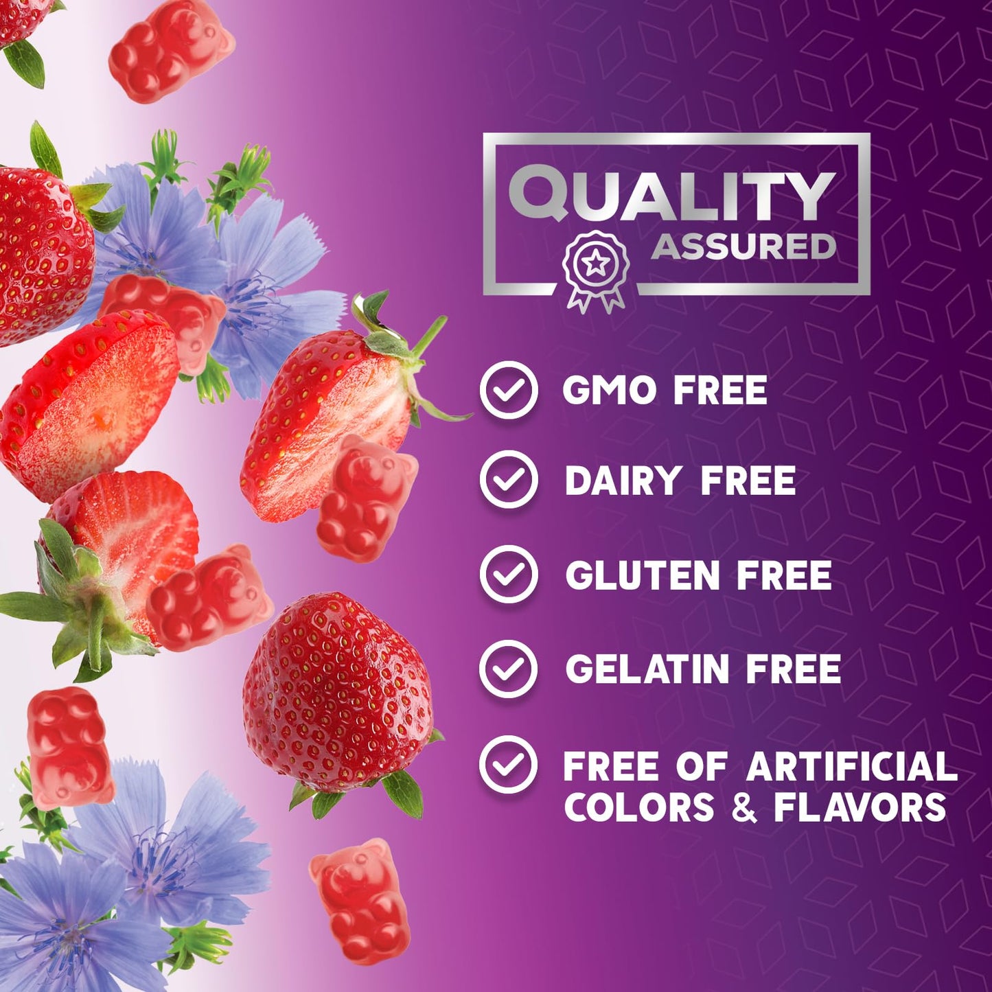 Fiber Gummies for Adults - Soluble Fiber 4g Per Serving - Plant-Based Prebiotic Fiber Supplement for Digestive Health, Gut Health, & Regularity Support - Vegan Gummy - Maple Wellness Supplements