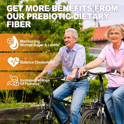 Fiber Gummies for Adults with Psyllium Husk, 7G(Soluble + Insoluble) Daily Prebiotic Fiber with Inulin, FOS, Guar Gum, Multivitamins for Daily Digestive Health, - Maple Wellness Supplements