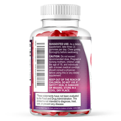 Fiber Gummies – Sugar Free Prebiotic Plant-Based Fiber 4g per Serving Supplement - Improved Soluble Formula Supports Digestive Health & Regularity - Non-GMO, - Maple Wellness Supplements