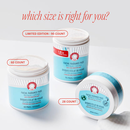 First Aid Beauty - Facial Radiance Pads with Glycolic & Lactic Acids, Daily Exfoliating Pads - Maple Wellness Supplements