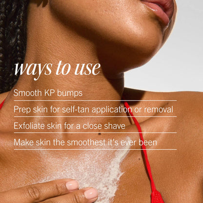 First Aid Beauty - KP Bump Eraser Body Scrub with 10% AHA, Keratosis Pilaris Exfoliator with Glycolic and Lactic acids, Helps Reduce Chicken Skin Bumps - Maple Wellness Supplements