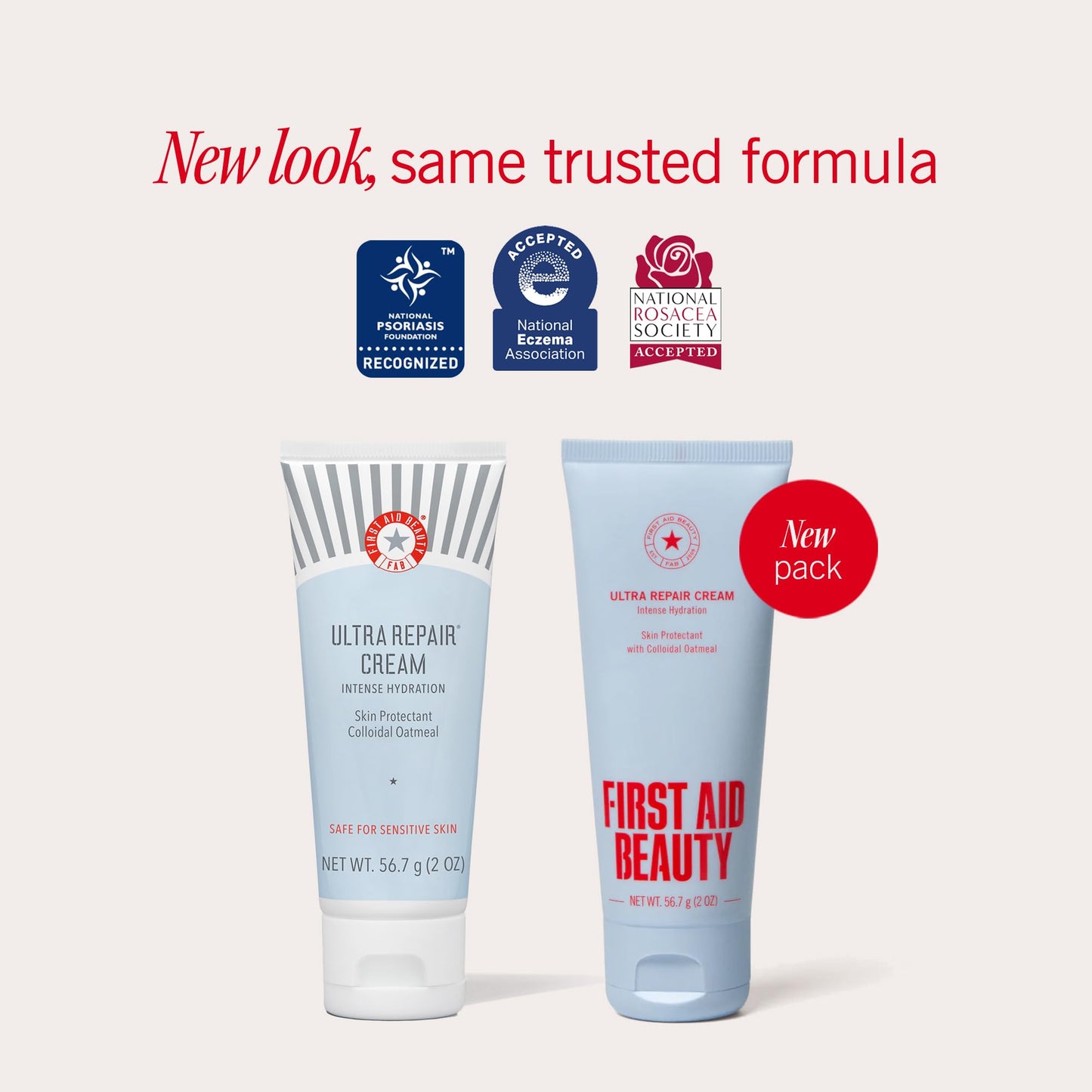 First Aid Beauty - Ultra Repair Cream, Intense Hydration Whipped Colloidal Oatmeal, Clinically Proven to Strengthen Skin Barrier in 7 Days - Maple Wellness Supplements