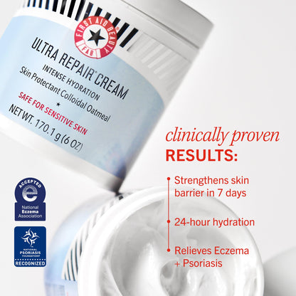 First Aid Beauty - Ultra Repair Cream, Intense Hydration Whipped Colloidal Oatmeal, Clinically Proven to Strengthen Skin Barrier in 7 Days - Maple Wellness Supplements