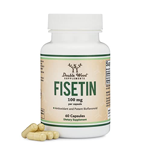 Fisetin Supplement - 100mg of Bioactive Flavnonols, 60 Count (Natural Bioflavonoid - Maple Wellness Supplements