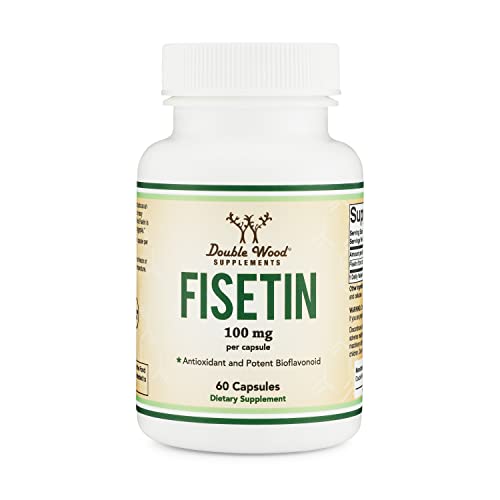 Fisetin Supplement - 100mg of Bioactive Flavnonols, 60 Count (Natural Bioflavonoid - Maple Wellness Supplements