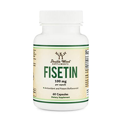 Fisetin Supplement - 100mg of Bioactive Flavnonols, 60 Count (Natural Bioflavonoid - Maple Wellness Supplements