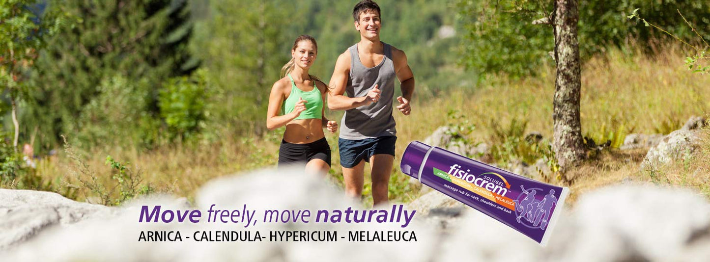 Fisiocrem Solugel Arnica Cream - Arnica Montana & Calendula Cream for Muscle Massage, Muscle Rub for Neck, Shoulders and Back - 250ml - Maple Wellness Supplements