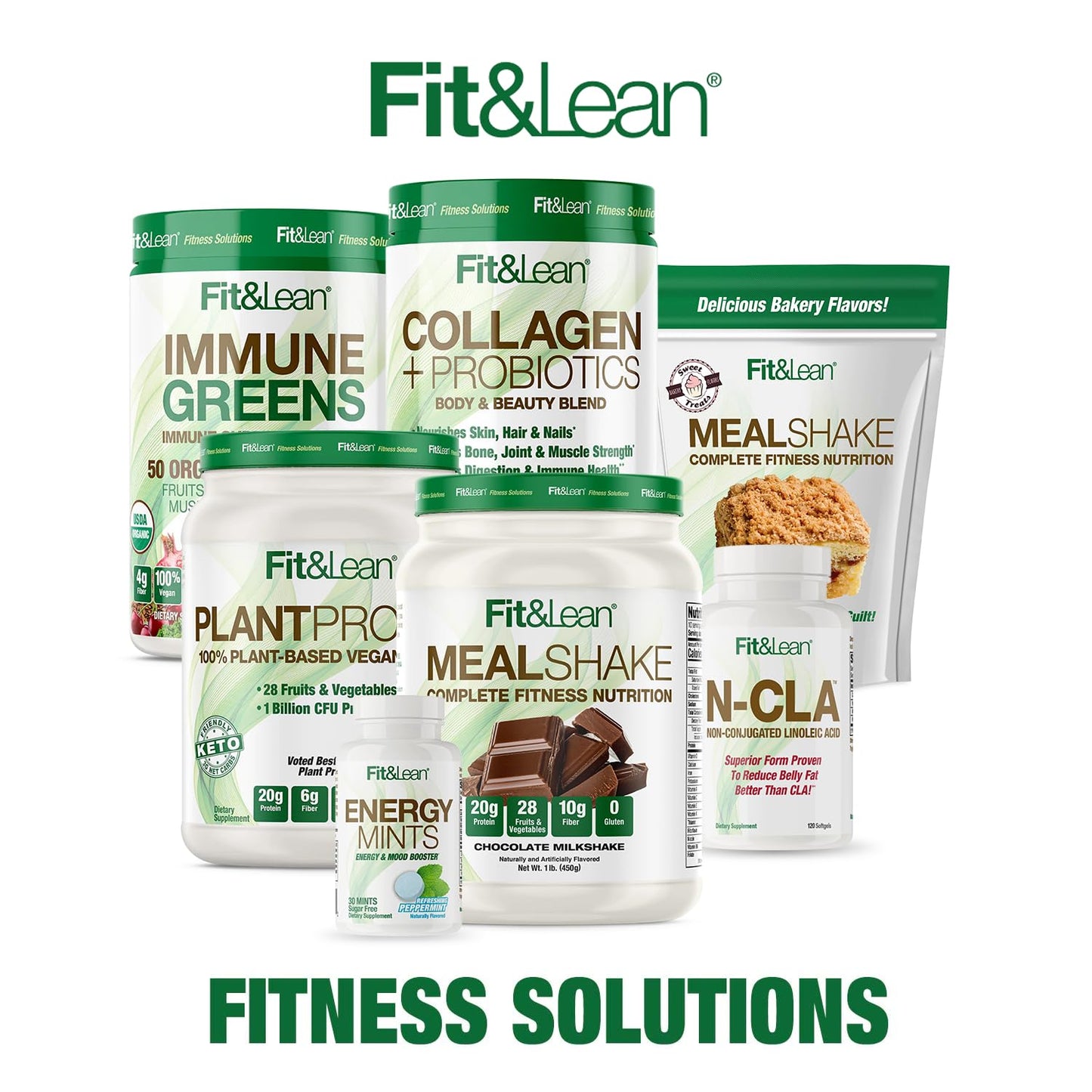 Fit & Lean Meal Shake Meal Replacement with Protein, Fiber, Probiotics and Organic Fruits - Maple Wellness Supplements