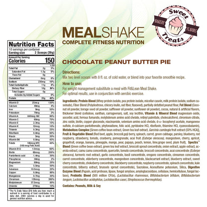 Fit & Lean Meal Shake Meal Replacement with Protein, Fiber, Probiotics and Organic Fruits - Maple Wellness Supplements