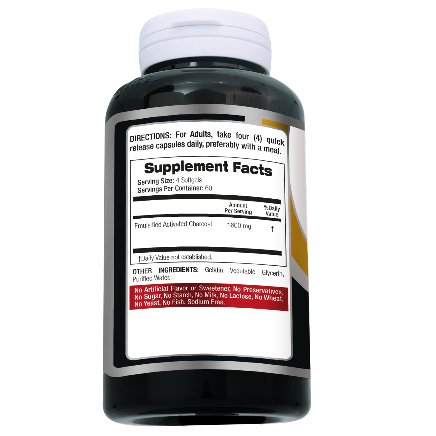 FITO MEDIC'S Lab | Activated Charcoal | 240 caps | Activated Charcoal Pills - Maple Wellness Supplements