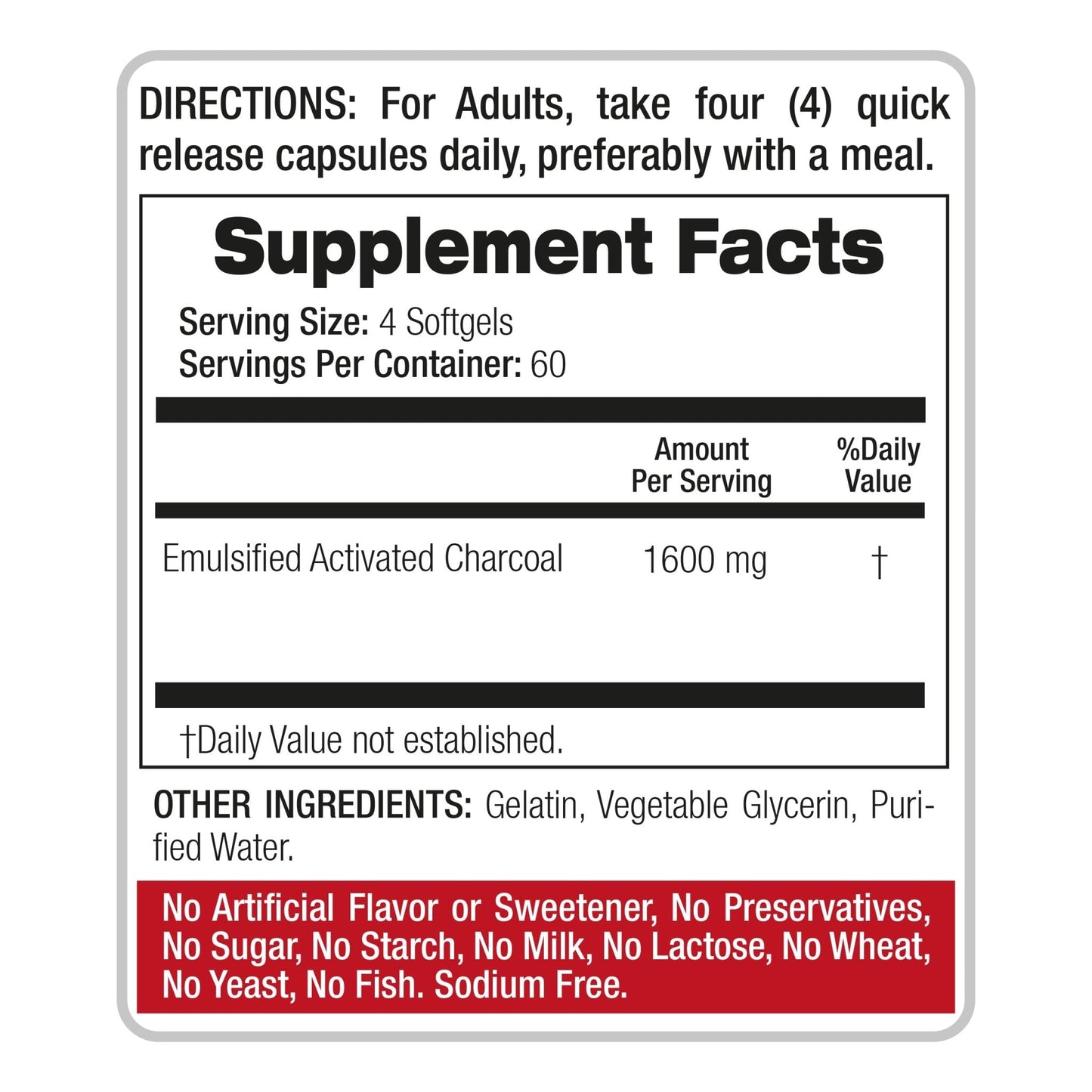 FITO MEDIC'S Lab | Activated Charcoal | 240 caps | Activated Charcoal Pills - Maple Wellness Supplements