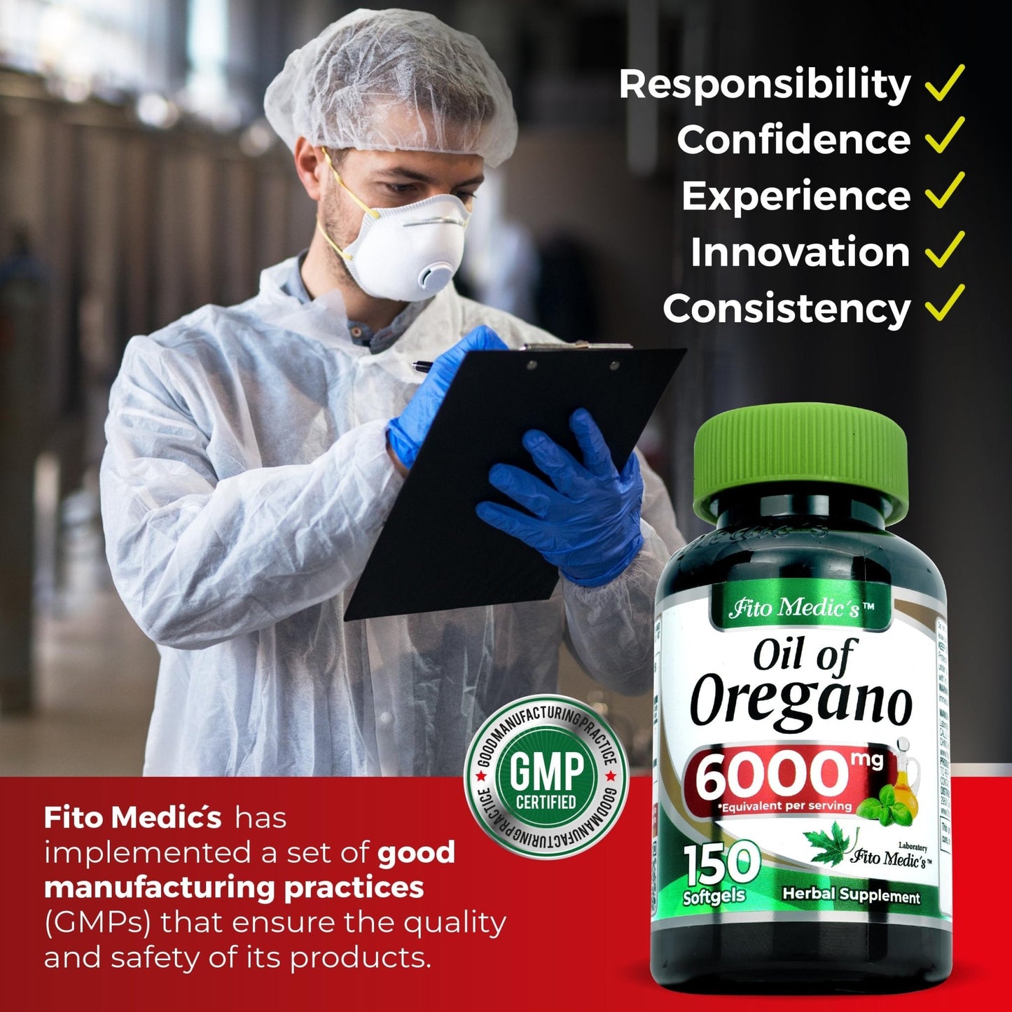 FITO MEDIC'S Lab | Oil of Oregano | 150 softgels | Oregano Oil | Herbal Supplement. - Maple Wellness Supplements