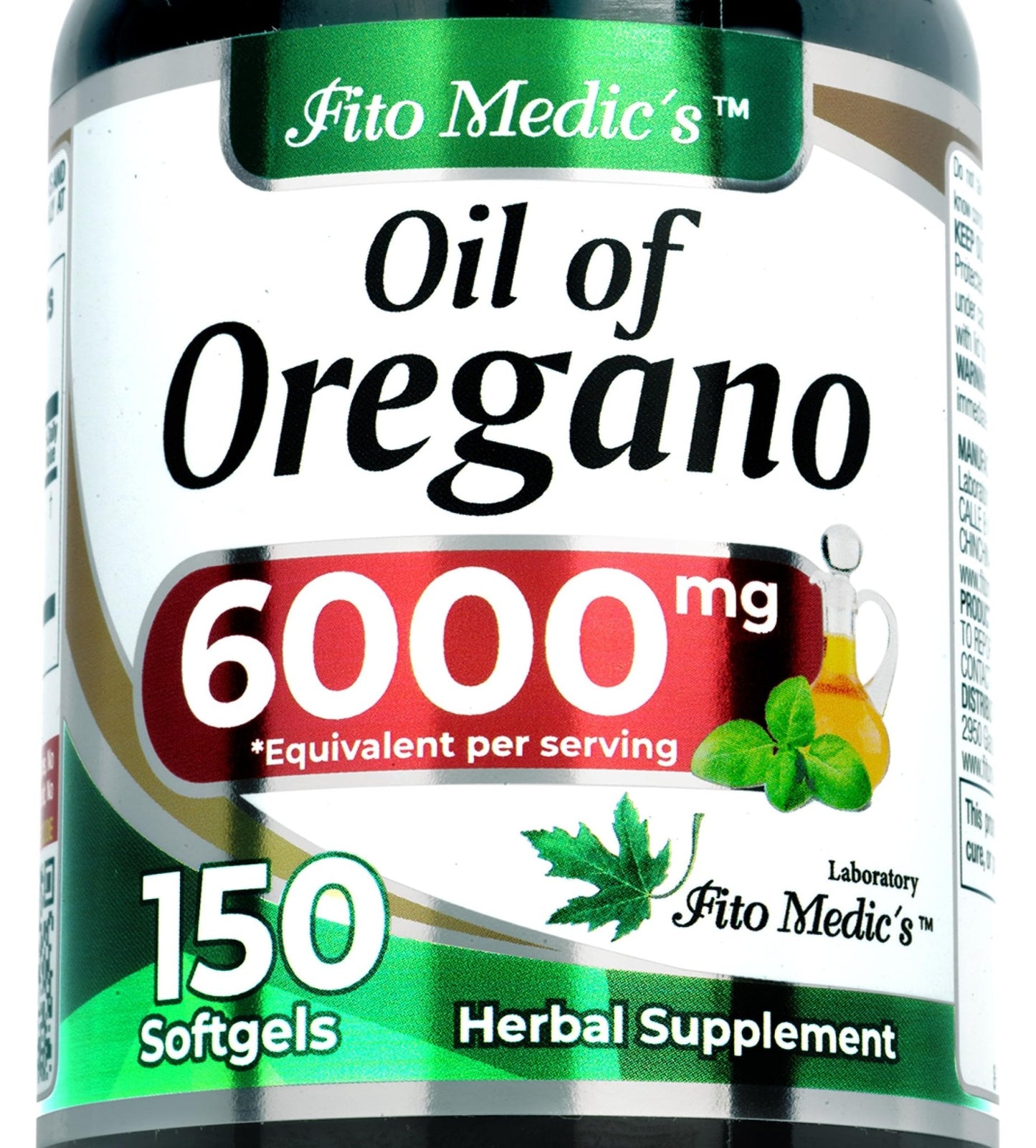 FITO MEDIC'S Lab | Oil of Oregano | 150 softgels | Oregano Oil | Herbal Supplement. - Maple Wellness Supplements