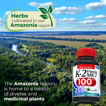 FITO MEDIC'S Lab | Vitamin k2 | k2 Vitamin Supplement | Vitamin k | 250 softgels | 100 mcg | - Maple Wellness Supplements