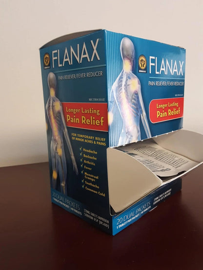 Flanax Pain Reliever Tablets 2ct Retail Dispenser - Maple Wellness Supplements