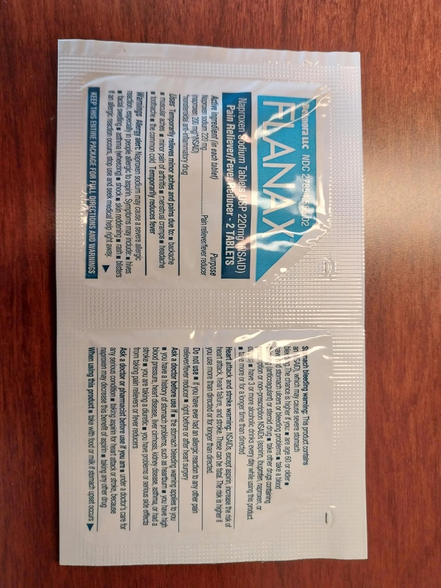 Flanax Pain Reliever Tablets 2ct Retail Dispenser - Maple Wellness Supplements