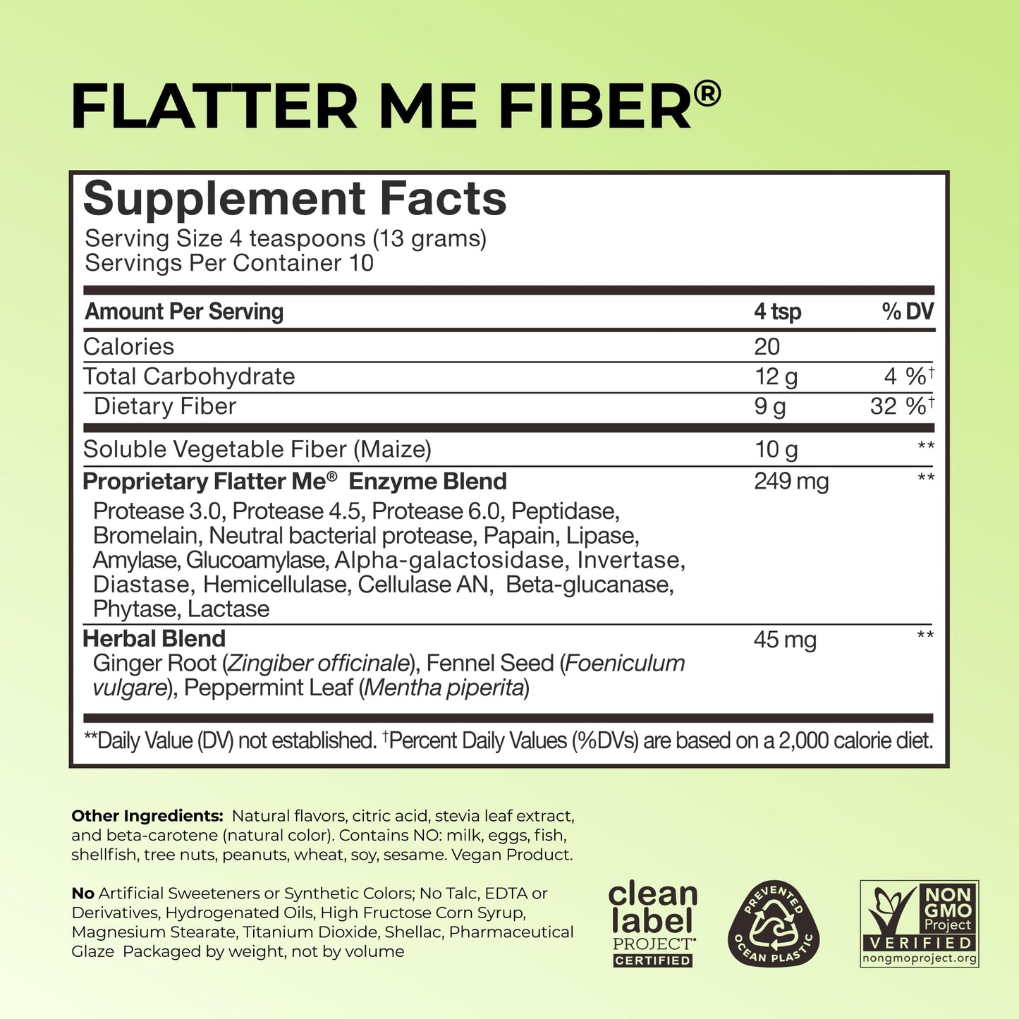 Flatter Me Fiber Booster – Fiber Supplement for Women & Men, Prebiotics & Enzymes for Weight Support, Reduce Bloating - Maple Wellness Supplements