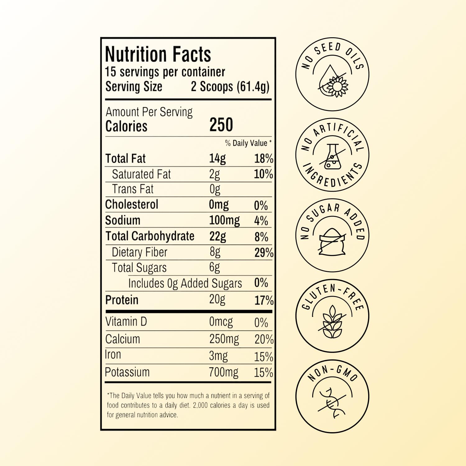 FlavCity Vegan Almond Protein Shake Powder, Vanilla Cream + Reishi & Cordyceps Mushrooms - Focus, Skin, Hair & Joint Support - Organic Fruit All in One Smoothie On-the-Go, 20 Servings - Maple Wellness Supplements