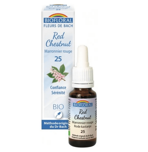 Fleur de Bach BIO Red chestnut (Marronier rouge) Flacon 20 ml BIOFLORAL - Maple Wellness Supplements