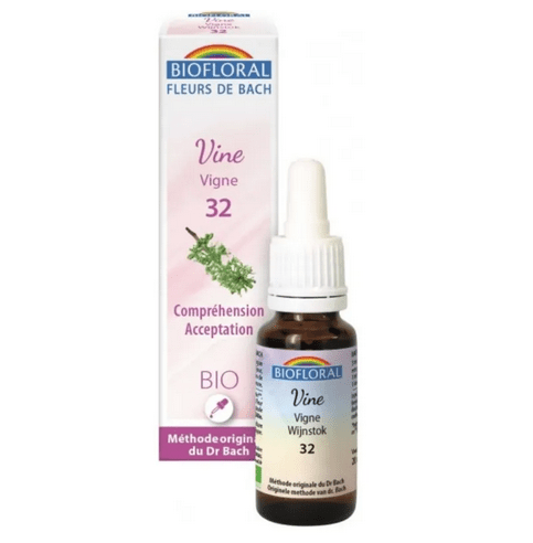 Fleur de Bach BIO Vine (Vigne) Flacon 20 ml BIOFLORAL - Maple Wellness Supplements