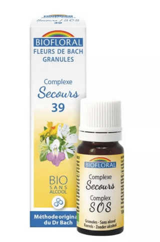 Fleur de Bach SANS ALCOOL Granules Secours Bio 39 Flacon 10 ml BIOFLORAL - Maple Wellness Supplements