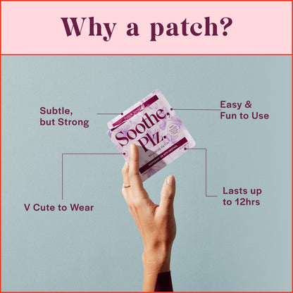 Fleur Marche Soothe, Plz. Botanical Patch - Muscle Recovery Patch with Peppermint Oil & Menthol - Post Night Out, Post Workout, or Daily Relief - Highly Bioavailable - 7 Patches - Maple Wellness Supplements