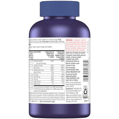 Flintstones Vitamins Chewable Kids Vitamins, Complete Multivitamin for Kids and Toddlers with Iron, Calcium, Vitamin C - Maple Wellness Supplements