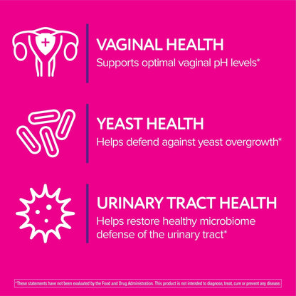 Florajen Women’s Triple-Action Probiotic, Prebiotic + Probiotic + Cranberry for Vaginal, Digestive, & Immune Support - Fast-Acting - Maple Wellness Supplements