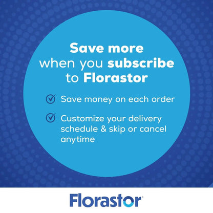 Florastor Probiotics for Digestive and Immune Health, 100 Capsules, Probiotics for Women & Men, Helps Flush Out Bad Bacteria, Boosts The Good with Our Unique Strain Saccharomyces Boulardii - Maple Wellness Supplements