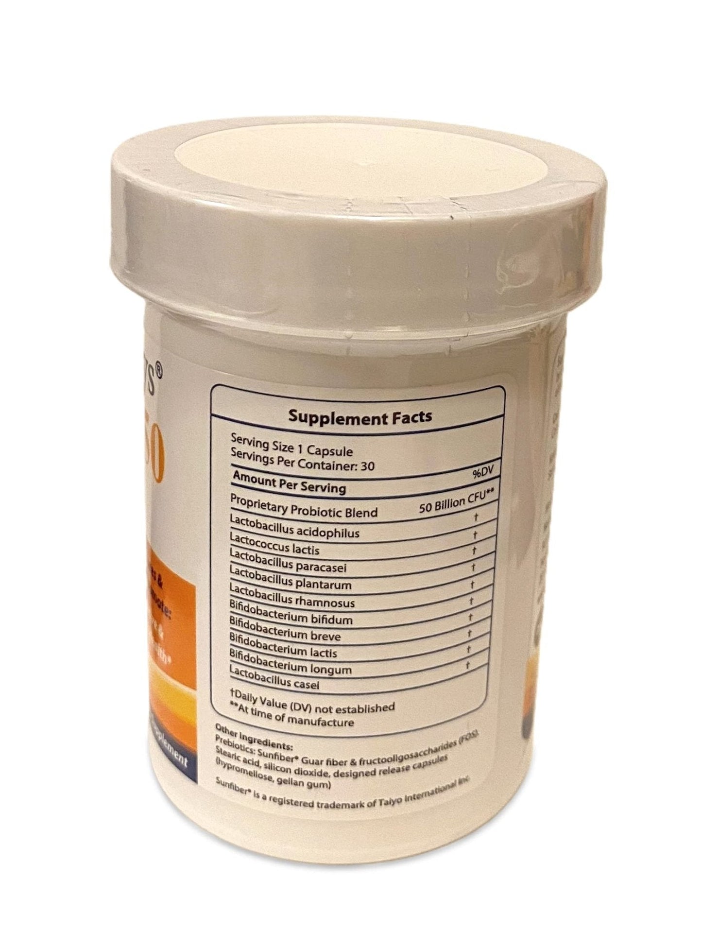 FloraTummys 50 High Potency Adult Probiotic, 50 Billion CFU, Prebiotics, Dairy Free, Gluten Free Probiotic, Non-GMO, Sugar-Free, Made in USA - Maple Wellness Supplements