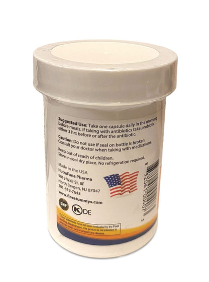 FloraTummys 50 High Potency Adult Probiotic, 50 Billion CFU, Prebiotics, Dairy Free, Gluten Free Probiotic, Non-GMO, Sugar-Free, Made in USA - Maple Wellness Supplements