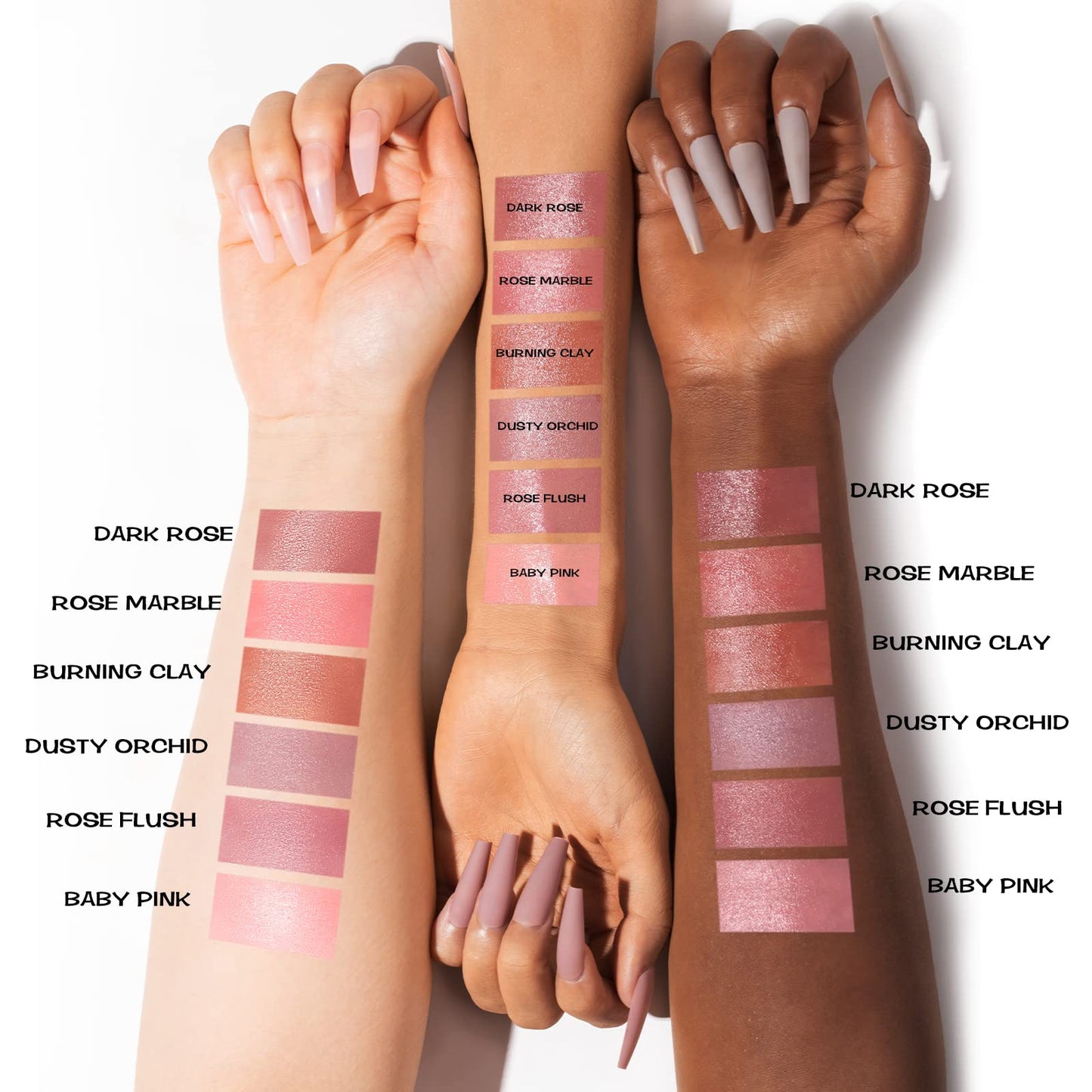 FOCALLURE Cream Blush Makeup,Buildable Blush Stick for Cheeks,Matte and Dewy Finish,Long Wearing,Easy Application,Lightweight Multi Stick,ROSE FLUSH - Maple Wellness Supplements