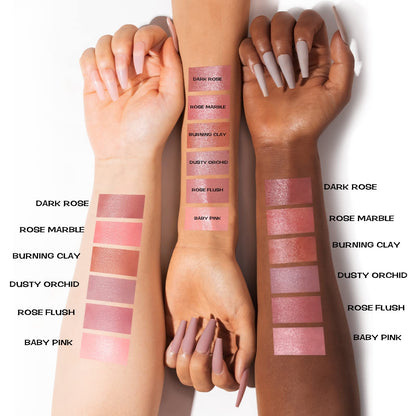 FOCALLURE Cream Blush Makeup,Buildable Blush Stick for Cheeks,Matte and Dewy Finish,Long Wearing,Easy Application,Lightweight Multi Stick,ROSE FLUSH - Maple Wellness Supplements