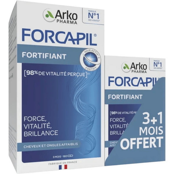 Forcapil Fortifying Weakened Hair and Nails 180+60 capsules - Maple Wellness Supplements