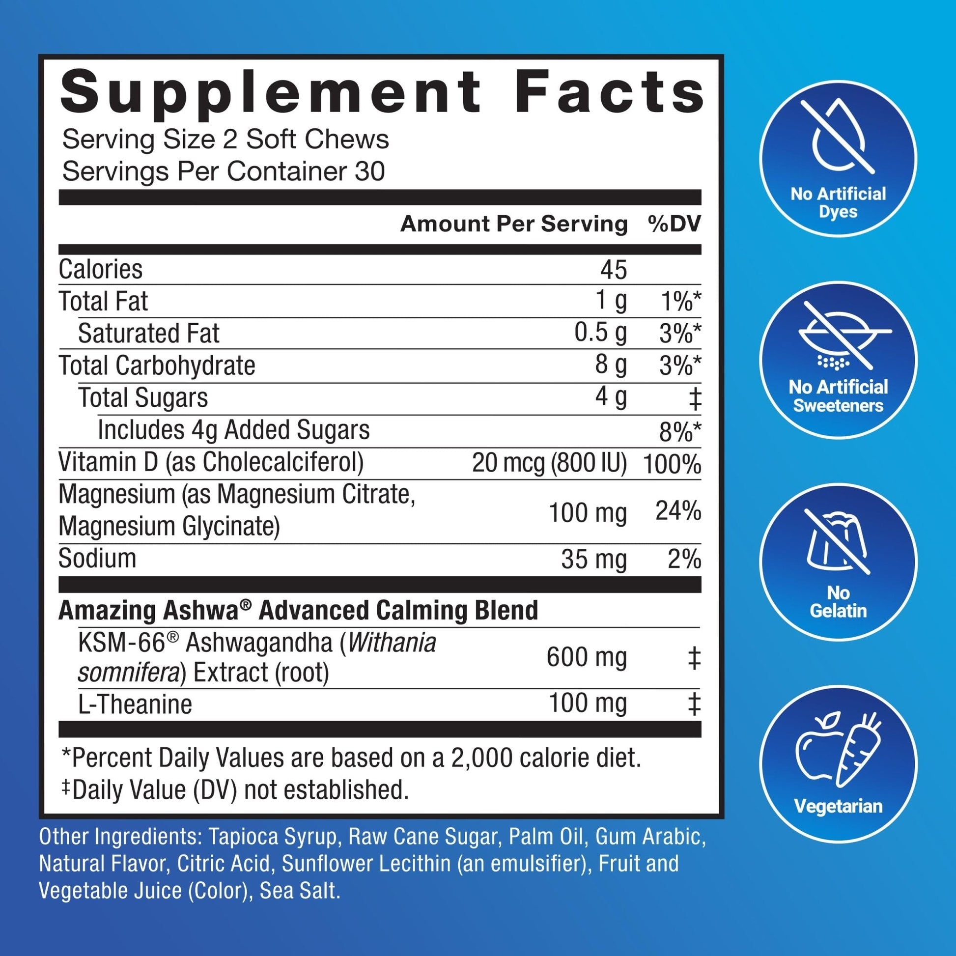 Force Factor Amazing Ashwa Complete Calm Support with KSM-66 Ashwagandha, Like Ashwangandha Gummies to Promote Calm & Relaxation with Magnesium & L-Theanine, - Maple Wellness Supplements