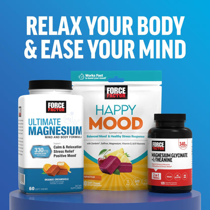 Force Factor Amazing Ashwa Complete Calm Support with KSM-66 Ashwagandha, Like Ashwangandha Gummies to Promote Calm & Relaxation with Magnesium & L-Theanine, - Maple Wellness Supplements
